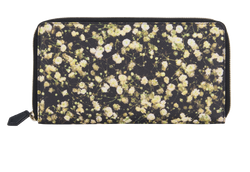 Givenchy Floral Print Travel Wallet, Leather, Black, ZE0115, 3*